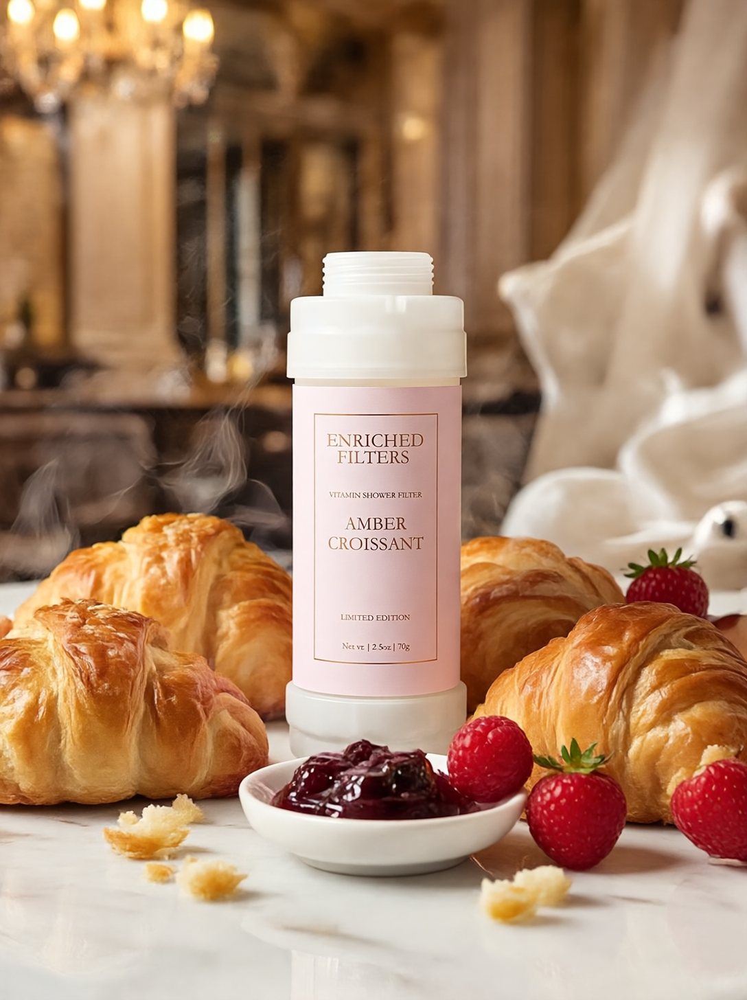 Amber Croissant Pastel Pink Gift Box