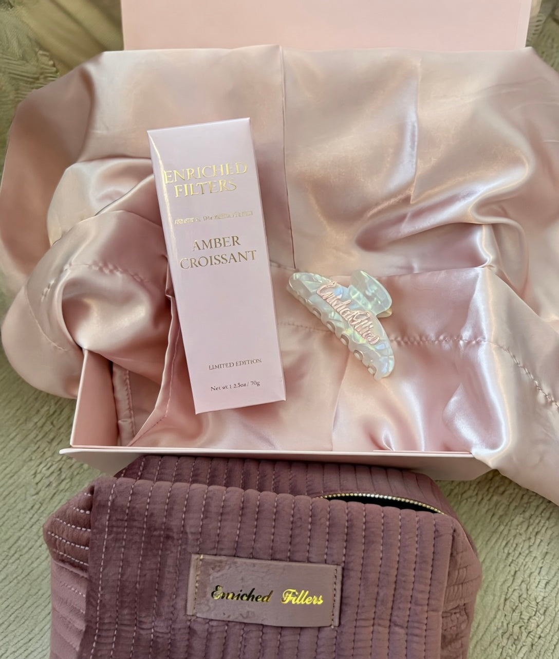 Amber Croissant Pastel Pink Gift Box